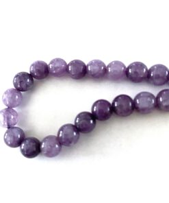 Natuursteen chalcedony kraal paars 6mm