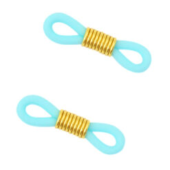 Bril koord eindje Light blue-gold