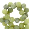 Natuursteen kralen serpentijn 6mm Olive green