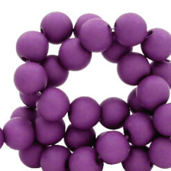 8mm acryl kralen Dark cherry purple