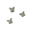 Metallook kralen vlinder 5x6mm zilver