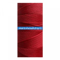 Braziliaans polyester waxkoord Deep red 0.5mm