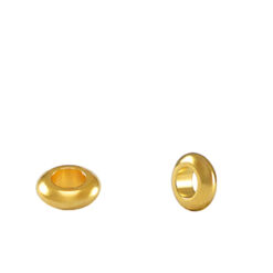  Kralen DQ metaal spacer ring 5mm Goud