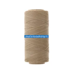 Braziliaans polyester waxkoord Beige Tan 0.5mm (per meter)