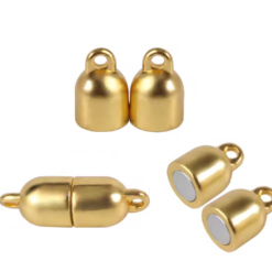 Roestvrij stalen (RVS) magneetslot 3x16mm goud