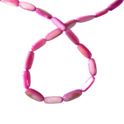 Schelp kralen fuchsia roze 6x13mm