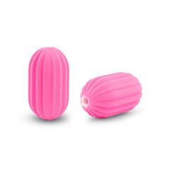 Acryl kralen oval Fuchsia pink