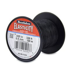 Beadalon elastiek rijgdraad 0.5mm 100 meter is een zacht, elastisch rijgdraad van hoogstaande kwaliteit.