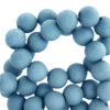 4mm acryl kralen matt Glacer blue