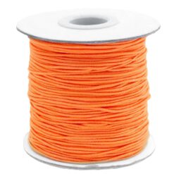 Gekleurd elastisch draad 1mm Vibrant orange