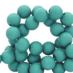 4mm acryl kralen matt Beryl green