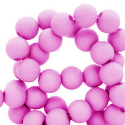 6mm acryl kraal matt Light purple
