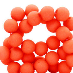 Acryl kralen matt 4mm Red