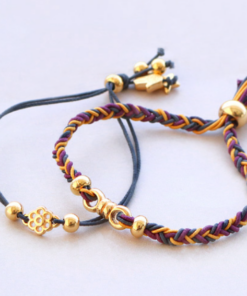 Gekleurd elastisch draad menu