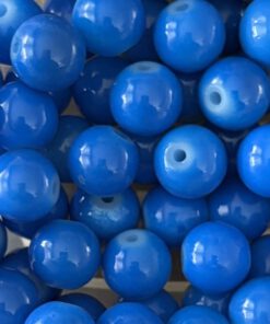 Glaskralen Blauw 10mm