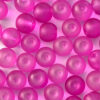 Glaskralen Fuchsia roze mat 10mm