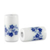 Kralen keramiek tubes White-Delft blue