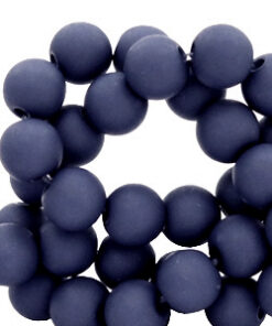 8mm acryl kralen Navy blue