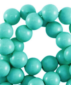 10mm acryl kralen shiny Teal green
