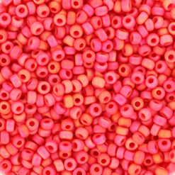 Miyuki rocailles 11/0 - opaque matte ab vermillion red