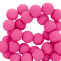 8mm acryl kralen Fuchsia