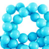 10mm acryl kralen shiny Turquoise blue