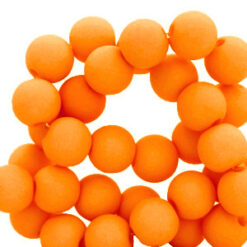 6mm acryl kralen matt Orange peel