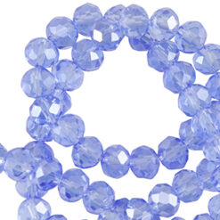 Top Facet kralen 5x6mm disc Dodger blue