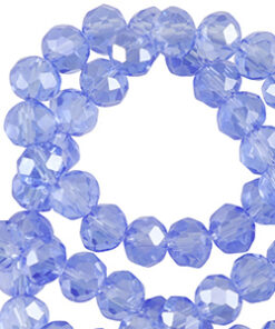 Top Facet kralen 5x6mm disc Dodger blue