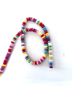 Kralen keramiek rondellen Multicolour