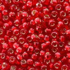 Miyuki rocailles 8/0 Silverlined flame red 8-10