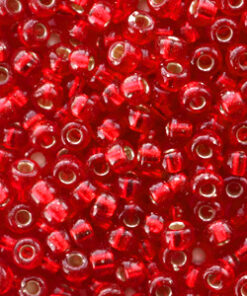 Miyuki rocailles 8/0 Silverlined flame red 8-10