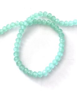 Top Facet kraal 3x2mm disc aqua