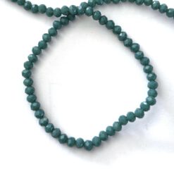 Top Facet kraal 3x2mm disc green
