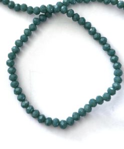 Top Facet kraal 3x2mm disc green