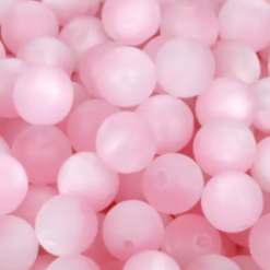 Acryl kralen cateye 8mm mat licht roze