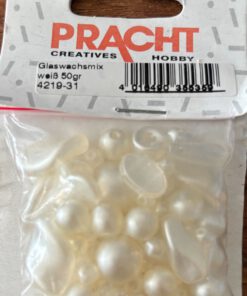 Pracht glasparelmix ivoor