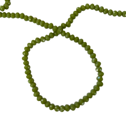Top Facet kraal 3x2mm olive