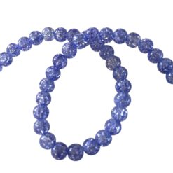 8mm glaskralen crackle purple