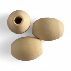 Houten Kralen blank 23x16mm met groot gat (5mm)