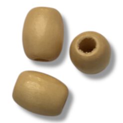 Houten Kralen blank 12x16mm met groot gat (5mm)