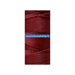 Linhasita Braziliaans polyester waxkoord Donker rood 0.5mm