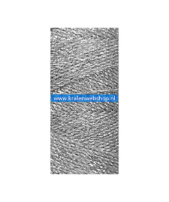 Linhasita Braziliaans polyester waxkoord Zilver 0.5mm