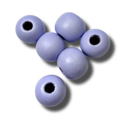 Houten kralen rond 12mm lavendel