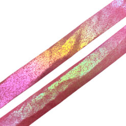 Band 18mm roze met AB glans