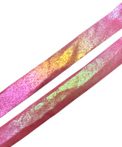 Band 18mm roze met AB glans