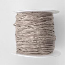 Waxkoord gedraaid 1mm licht taupe