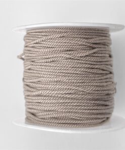 Waxkoord gedraaid 1mm licht taupe