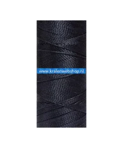 Linhasita Braziliaans polyester waxkoord Donker blauw 0.5mm 73
