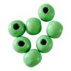 Houten kralen rond 10mm groen